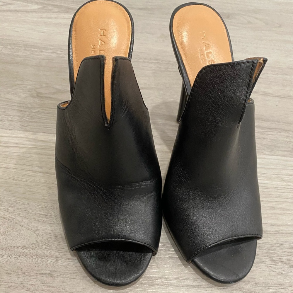 Halston heritage mule heel black size 6 - Picture 2 of 3